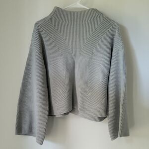 Maeve Light Gray Turtleneck Sweater
